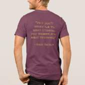 "Sla jezelf" Tri-Blend Shirt (Achterkant)