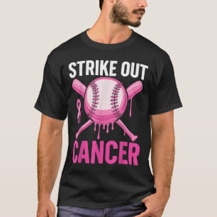 Sla kanker uit Borstkanker bewustzijn honkbal T-shirt