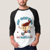 Sla koffie achteruit t-shirt (Voorkant)