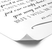 Sla me een zielig gedenkteken op poster (Hoek)