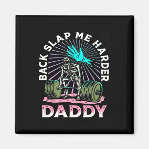 Sla Me Harder Papa Gewichtheffen Bodybuildi Magneet