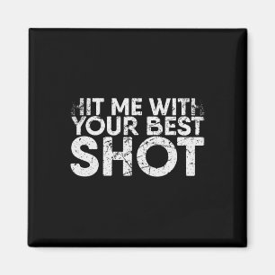 Sla me met je beste schot voor badmintonspeler magneet