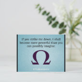 Sla me neer briefkaart (Staand voorkant)