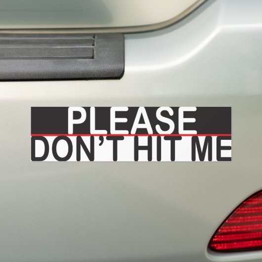 Sla me niet 2 bumpersticker (Op auto)
