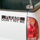 Sla me niet 2 bumpersticker (Op Truck)