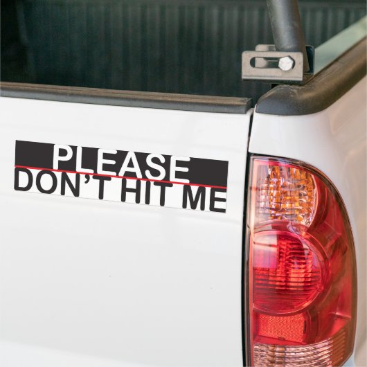 Sla me niet 2 bumpersticker (Op Truck)