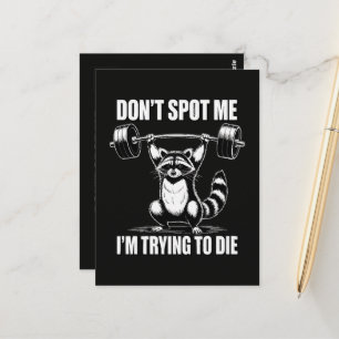 Sla me niet over ik probeer te sterven briefkaart