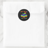 Sla Mij Maar Over Pn' Grappige T-rex Fidget Sensor Ronde Sticker (Tas)