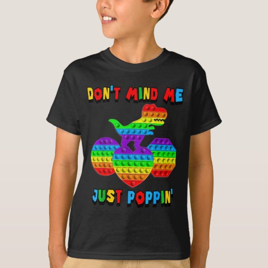 Sla Mij Maar Over Pn' Grappige T-rex Fidget Sensor T-shirt (Voorkant)