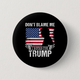 Sla Mij Niet Ik Heb Op Trump Gestemd Retro Vintage Ronde Button 5,7 Cm