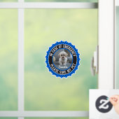 Sla mijn huisdier veiligheidswaarschuwing naam fot raamsticker (Huis)