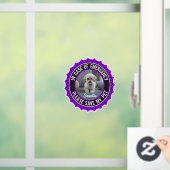 Sla mijn huisdier veiligheidswaarschuwing naam fot raamsticker (Huis)