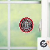 Sla mijn huisdier veiligheidswaarschuwing naam fot raamsticker (Huis)