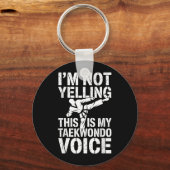 Sla Niet Dit is Taekwondo Stem Grappig Sleutelhanger (Voorkant)