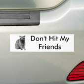 Sla niet op mijn vrienden bumpersticker (Op auto)