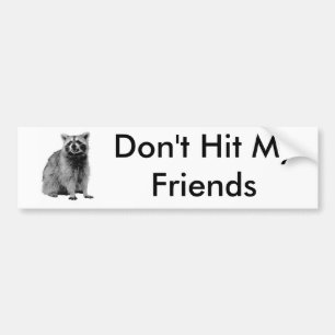 Sla niet op mijn vrienden bumpersticker