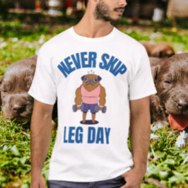 Sla nooit been-dag over t-shirt