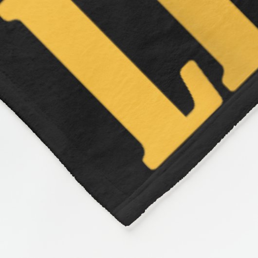 Sla nooit beendag gewichtheffen workout fleece deken (Hoek)