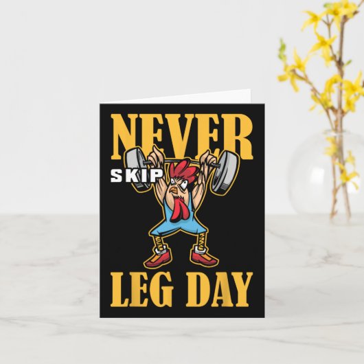 Sla nooit beendag gewichtheffen workout kaart (Gele Bloem)