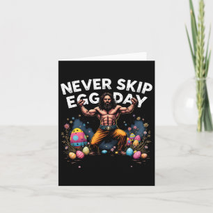 Sla nooit Egg Day T-shirt Funny Jesus Paassportsch Kaart
