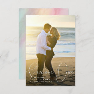 Sla ons datumverfijnde lijnenvloeiend penscript op kaart