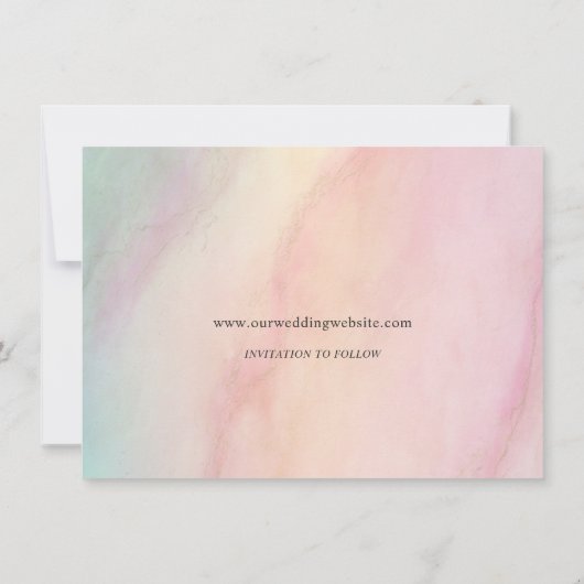 Sla ons datumverfijnde lijnenvloeiend penscript op kaart (Achterkant)