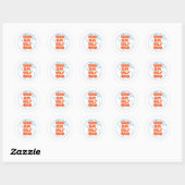 Sla Ons Enige Thuis Op Ronde Sticker (Vel)