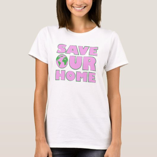 Sla ons huis op - Activisme-beroep T-shirt (Voorkant)