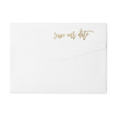 Sla ons label met datumcalligrafie-retouradres op (Achterkant)