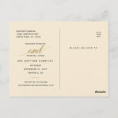 Sla onze datum bruiloft noodlijdende script fotoka briefkaart (Achterkant)