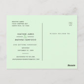 Sla onze datum bruiloft noodlijdende script fotoka briefkaart (Achterkant)