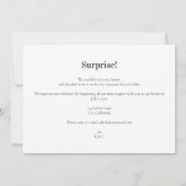 Sla onze datum Leuke eenvoudige speelse foto bruil Aankondiging (Achterkant)