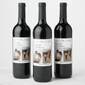 Sla onze datum met handgeschreven hart persoonlijk wijn etiket (Flessen)