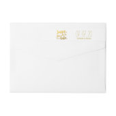 Sla onze datum op | De datum waarop de etiketten z (Achterkant)