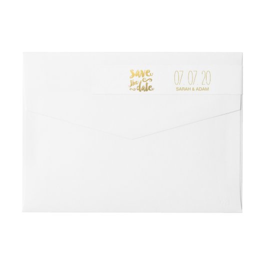 Sla onze datum op | De datum waarop de etiketten z (Achterkant)