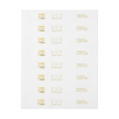 Sla onze datum op | De datum waarop de etiketten z (Vel)