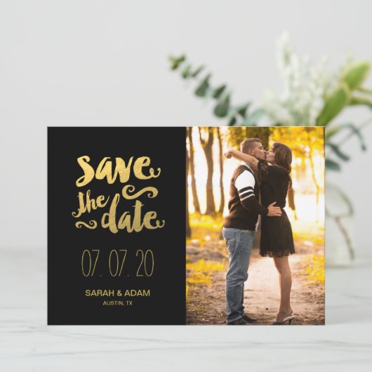 Sla onze datum op | Foto Opslaan Datum Kaart (Staand voorkant)