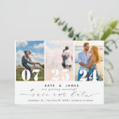 Sla onze datum op met de sjabloon van de QR-code Kaart (Staand voorkant)