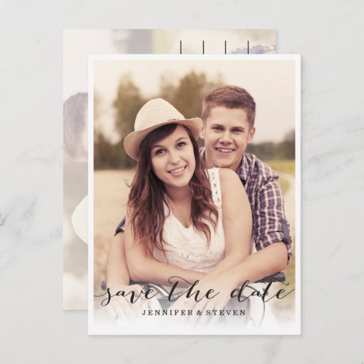 SLA ONZE DATUM OP | SLA DE DATUM VAN HET SCRIPT OP AANKONDIGINGSKAART (Voorkant / Achterkant)