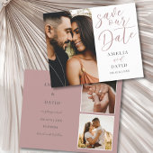 Sla onze datum roze budget foto bruiloft op