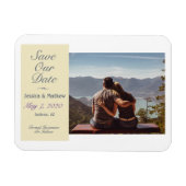 Sla onze datum, uw foto & informatie op magneet (Horizontaal)