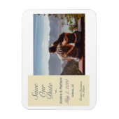 Sla onze datum, uw foto & informatie op magneet (Verticaal)