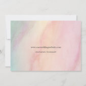 Sla onze datum verfijnde lijnen vloeiende pennenst kaart (Achterkant)