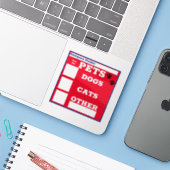 Sla onze huisdieren op, Windows-Sticker Sticker (Laptop met iPhone)