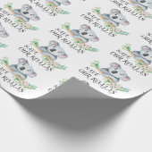 Sla onze Koalas schattige Australische koala gumbl Cadeaupapier (Hoek)