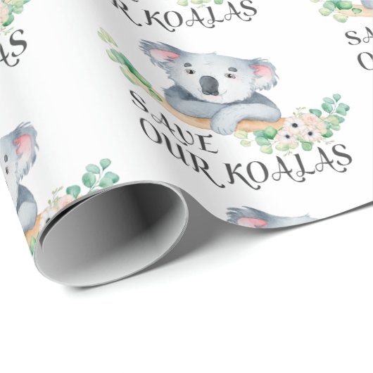 Sla onze Koalas schattige Australische koala gumbl Cadeaupapier (Rol Hoek)