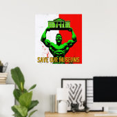 Sla onze Musea groot Poster op - Archiefdruk (Thuiskantoor)