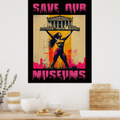 Sla onze Musea groot Poster op - Archiefdruk (Keuken)