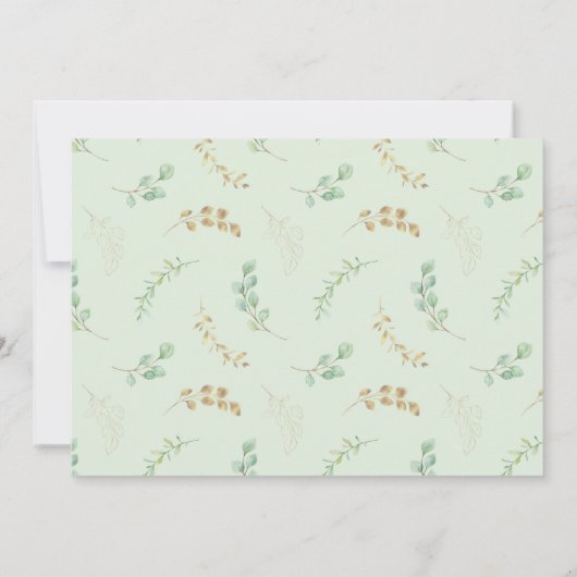 Sla onze nieuwe datum botanisch huwelijk op aankondiging (Achterkant)