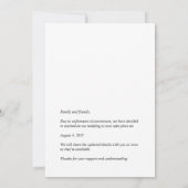 Sla onze nieuwe datum Eucalyptus Leaves Wedding Ka Save The Date (Achterkant)